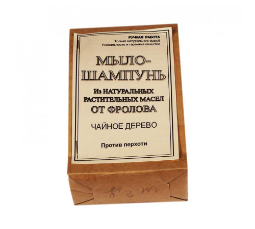 Твёрдое мыло-шампунь Чайное дерево