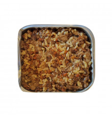 Плов веганский Су-вид с "Как бы оленем" и микрозеленью