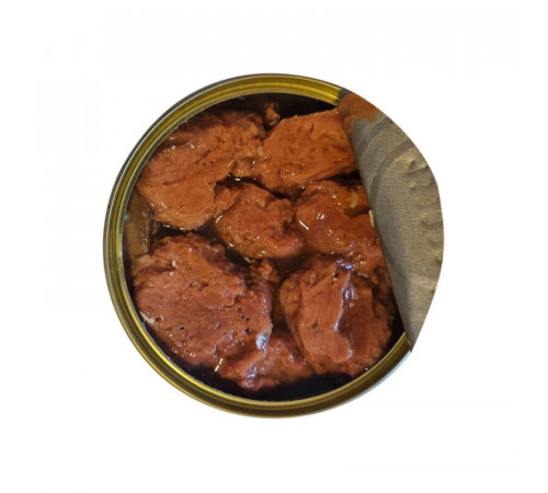 Тушенка веганская "Как бы олень" с микрозеленью