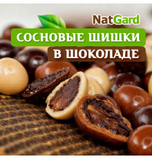 Сосновая шишка микс в трех шоколадах с одуванчиком