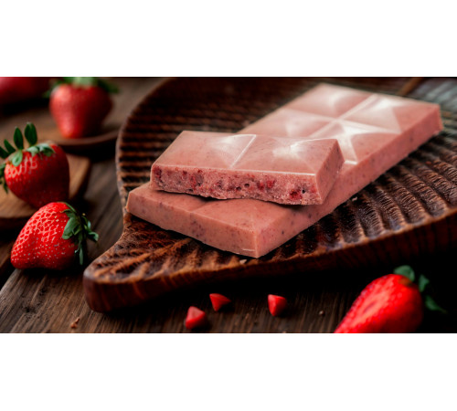 Сыроедный Шоколад "Клубничный"