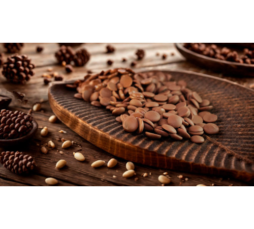 Сыроедный веганский шоколад «Молочный» в дропсах