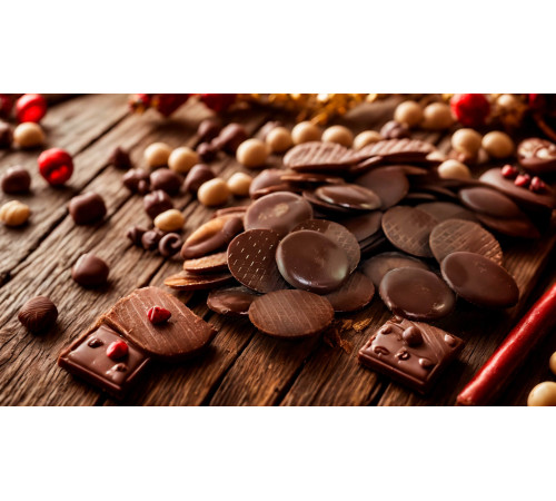 Шоколад меланжёрный СЕ горький «Гурманский» 73% в шайбах 500 гр.