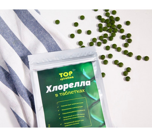 Топ Хлорелла БИО в таблетках 100 гр